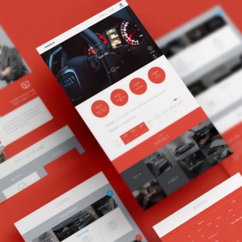 汽车行业网页设计-UI设计-大众网页设计